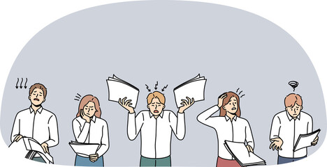 Unhappy employees frustrated with company paperwork results
