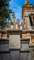 church architecture cathedral building tower in georgia