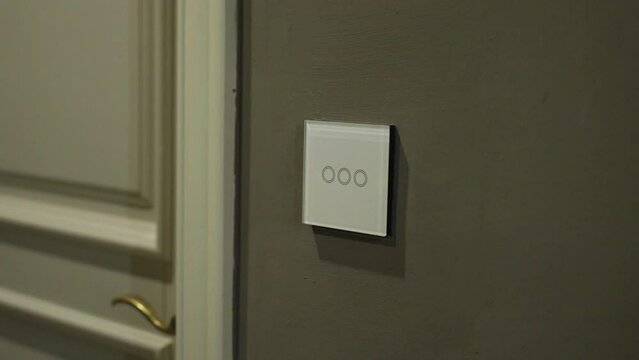 Capacitive touch switch to control room lighting on and off in luxury hotels.