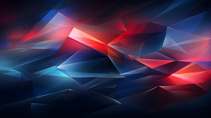 Obraz premium Abstract polygonal background. Futuristic technology style. illustration. generative ai