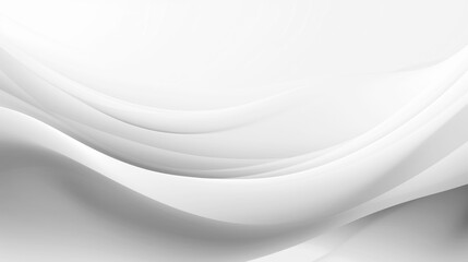 White gradient abstract line and wave background. Generative Ai