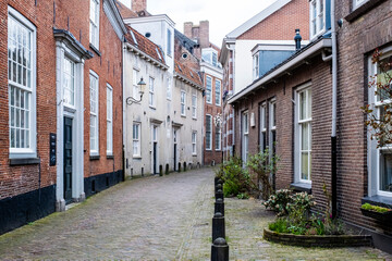 Fototapeta na wymiar The Monumental city center of Amersfoort. The Netherlands