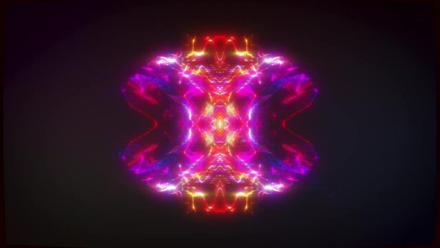 Abstract AI Core Bloom. Digital and Particle Background