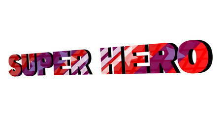 super hero stickers illustration design background