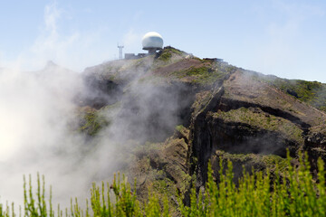 Pico do Areeiro, at 1,818 m high, is Madeira Island's third highest peak in Madeira, Portugal.