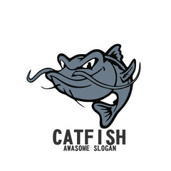 Design character logo icon mascot catfish