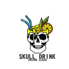 Design character logo icon mascot skull