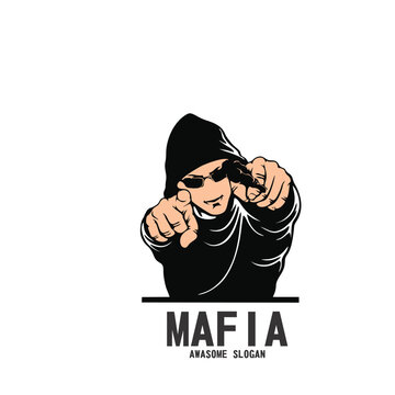 design character logo icon mascot mafia