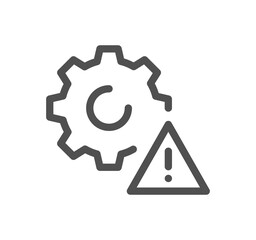 Engineering related icon outline and linear symbol.
