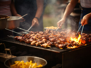 Enjoying Outdoor Gatherings: Family Barbecue Party and Camping for Quality Time and Fun-filled Memories