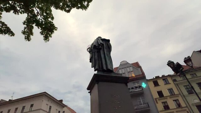 Monument to Nicolaus Copernicus. Torun, Poland