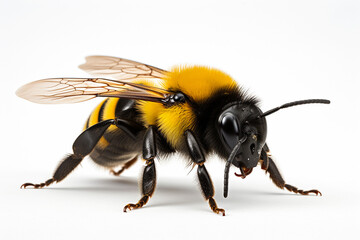 bumblebee on white background