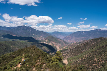 Fototapeta na wymiar Aerial photography of natural scenery of the Yunnan-Guizhou Plateau in China