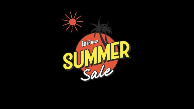 end of season summer sale illustration transparent background