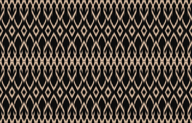 Ethnic abstract ikat art. Aztec ornament print. geometric ethnic pattern seamless  color oriental.  Design for background ,curtain, carpet, wallpaper, clothing, wrapping, Batik, vector illustration.