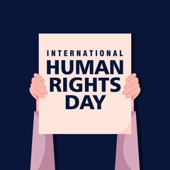 Human rights day illustration vector background. Vector eps 10