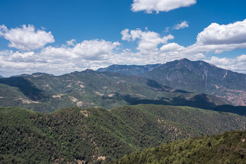 Fototapeta na wymiar Aerial photography of natural scenery of the Yunnan-Guizhou Plateau in China