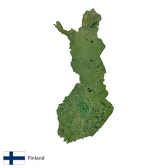 Finland Topography Country  Map Vector
