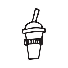 tea. coffee. cocktail. tasty. sweet. hot. cold. drink. water. glass. teapot. icon. drink a drink. alcohol. alcohol. cool. doodle art. black color. vector illustration.