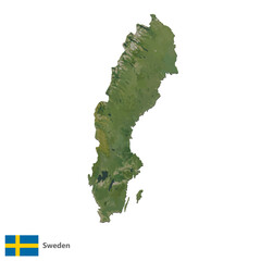 Sweden Topography Country  Map Vector