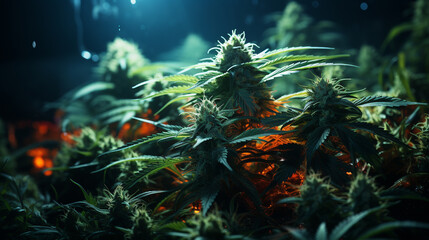 Obraz na płótnie Canvas Marijuana. Generative Ai