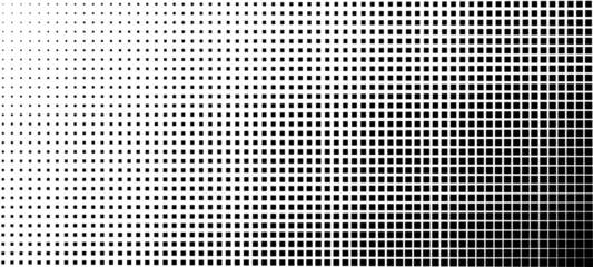  Vertical gradient of black and white dots. Halftone texture. Vector illustration. Monochrome dots background. © Olena
