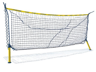 beach volleyball net illustration. Badminton net isolated on white background.