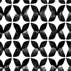 Abstract geometric black and white hipster fashion random handmade organic background pattern