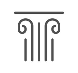 School and university related icon outline and linear symbol.
