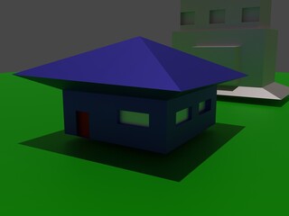 3d render of a house