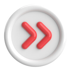 Next button. Continue button. 3D illustration.