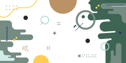 Obraz premium Free flat geometric background design