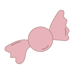 candy pink wrapper sweet food icon element