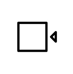 video icon with outline 