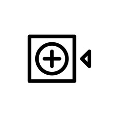 outline add video icon