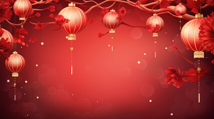 Chinese new year celebration festive background
