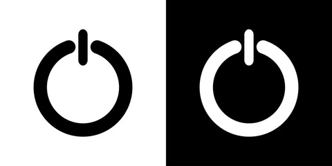 Off or On power. Electric power button. Off or On vector illustration.
