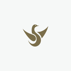 Obraz na płótnie Canvas Bird logo design vector illustration