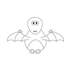  vector cute  dinosaur coloring page