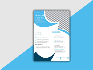 Creative modern
 flyer mockup.  bright concept  business layout design proposal, template design set with 
 promotion, advertise, blue annual report, poster, flyer in A4
