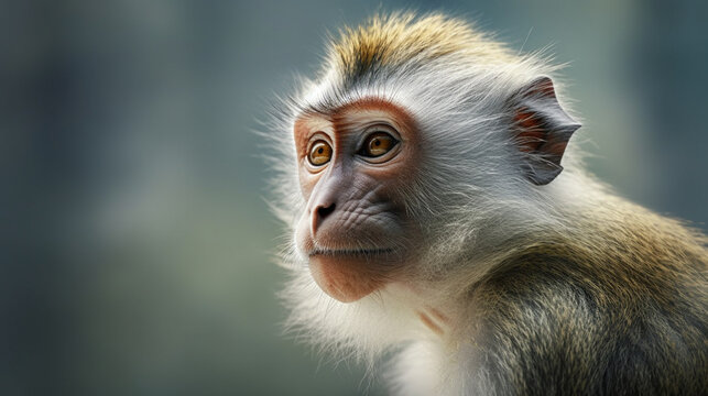 close up of monkey     HD 8K wallpaper Stock Photographic Image
