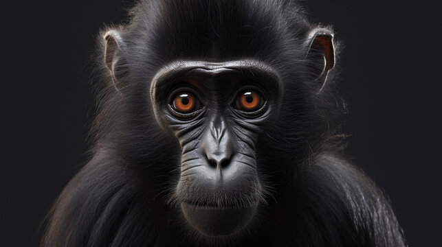 close up of a monkey HD 8K wallpaper Stock Photographic Image