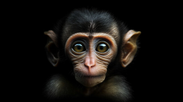 monkey HD 8K wallpaper Stock Photographic Image