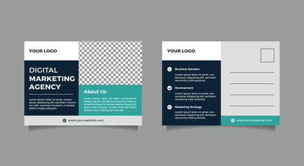 Professional corporate postcard design