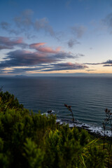 sunset over the sea