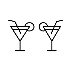 WELCOME DRINK icon in vector. Logotype