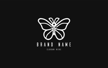 Butterfly logo. Luxury butterfly logo icon vector. Universal premium butterfly symbol logo. Butterfly conceptual simple icon.