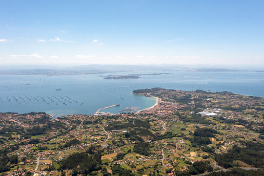 Barbanza and Ria de Arousa. Aerial photography. Galicia, La Coru&ntilde;a, Spain.
South side