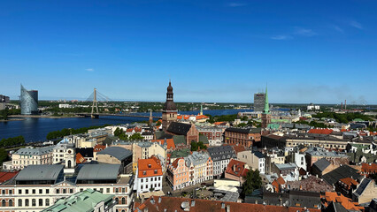 view of the old square and city center