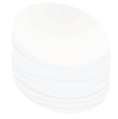 Sticky note paper stack. vector illustration